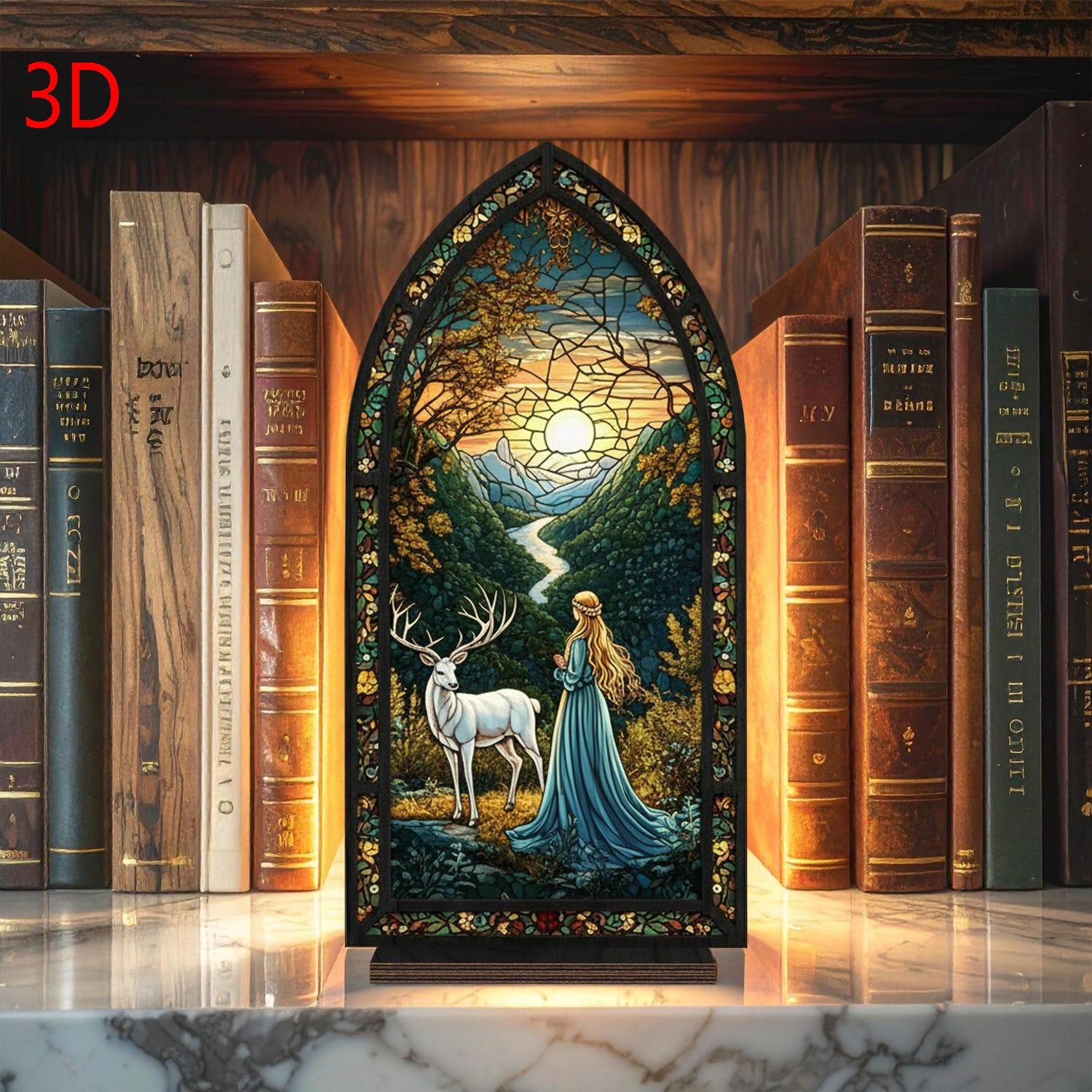 3D Aelin Throne of Glass Book Nook, Fantasy Bookshelf Decor, Book Series Decor, Book Lover Gift, Bookish Merch, Decorative, Candles Not Included