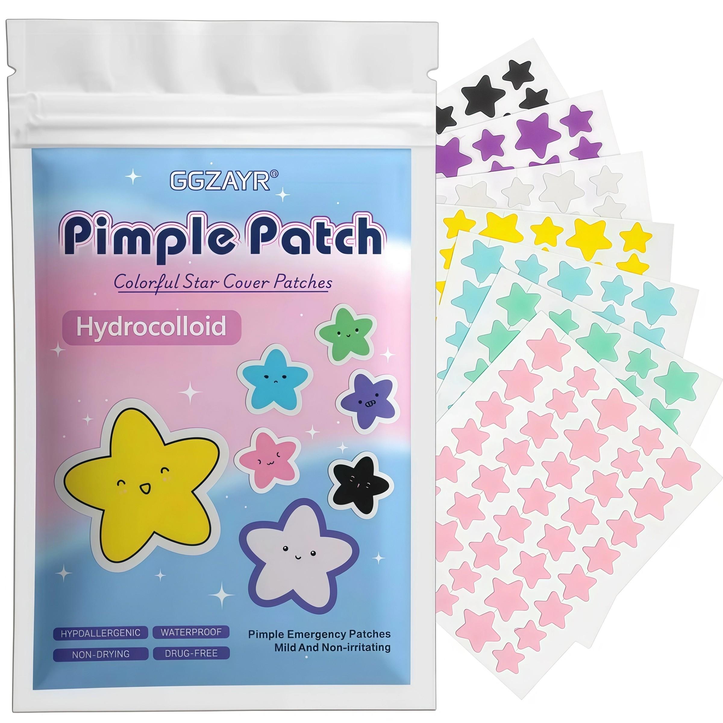 280/1120/1680pcs Rainbow Star Acne Patch, Multicolor Fun Star Shape Facial Spot Cover Stickers, Decorative Blemish Patches, Soft Lightweight Fit Design, Suitable for Travel, Photos & Festival Looks, Trendy High-Value Pack