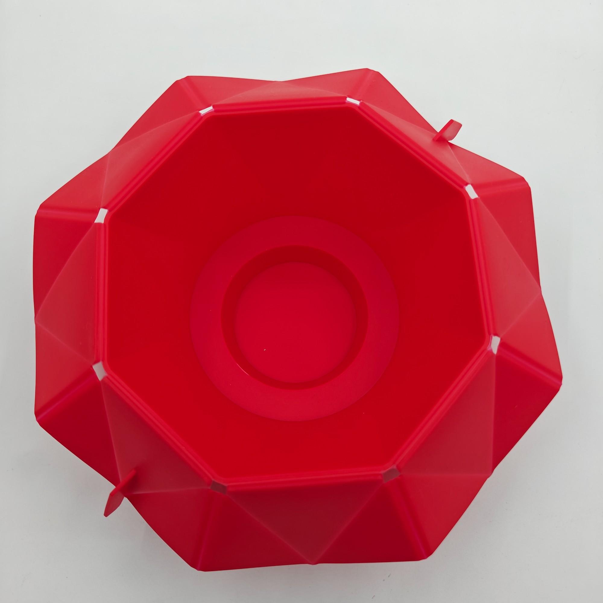 Foldable Silicone Popcorn Bucket, Microwave Safe with Handle, Heat Resistant Reusable Container, Food Grade BPA Free, Creative Popcorn Maker