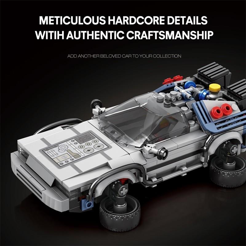 1:24  Sci-Fi Classic Movie Racing Car MOC Building Blocks Sets Time Machine Sport Cars Toys Back Future Model Bricks Vehicle Festival Gifts Collectible Toys Room Ornament