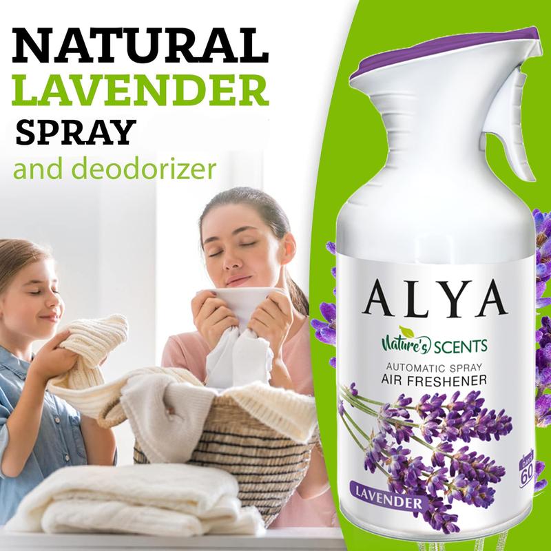 4 PCS (250/ML Each) Air Freshener Spray For Home, 6 Scents - With Lavender, Cool Linen, Magnolia, Mixed Berries, Ocean And Vanilla, Multi-Purpose Room Automatic Spray，ldeal For Car, Offce, Home, Bathroom, Fabric, Closet Fresh Scent