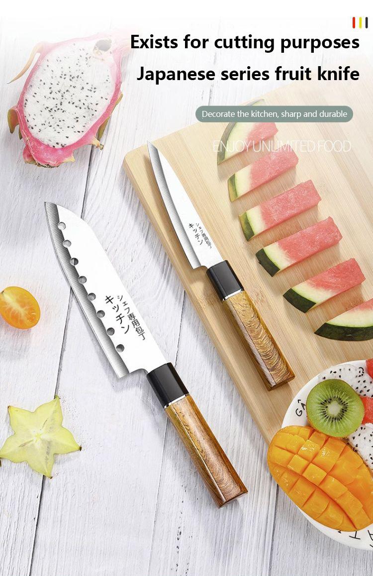 Multi functional kitchen knife 2-piece set, suitable for slicing, diced, and chopped, used for chefs and home kitchens, durable structure, catering to chef enthusiasts