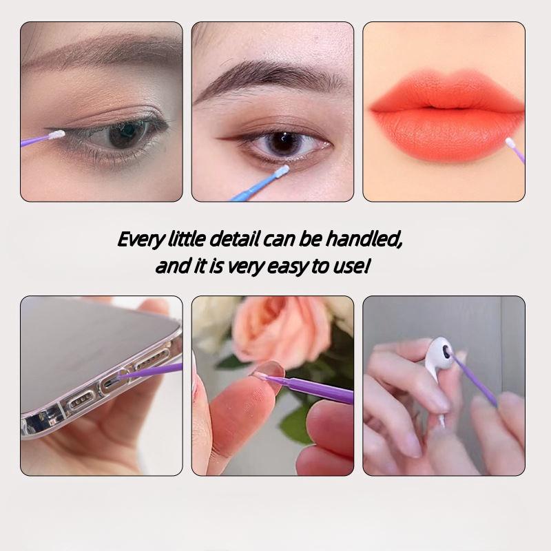 100pcs Disposable Multi-Functional Micro Cotton Swabs for Summer Makeup Disposable Mascara Wand Cosmetics