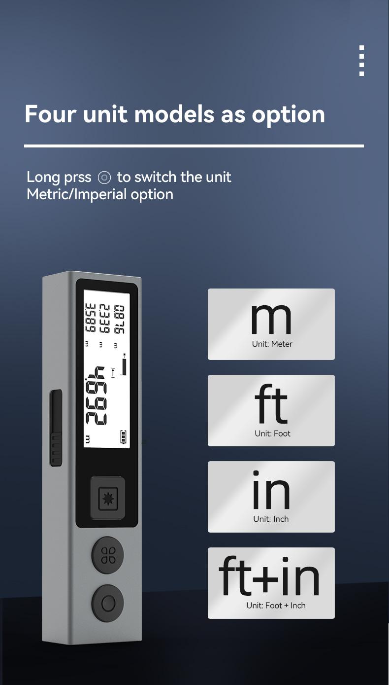 Christmas gifts Mileseey M120Pro Laser Measure, Laser Tape with 98ft Range, USB Charging, Supports m/in/ft Unit Switching, Pythagorean Mode, Measures Distance, Area, and Volume. Mini Portable Laser Measurement Tool.TikTokShopBlackFriday Christmas gifts Mileseey M120Pro Laser Measure, Laser Tape with 98ft Range, USB Charging, Supports m/in/ft Unit Switching, Pythagorean Mode, Measures Distance, Area, and Volume. Mini Portable Laser Measurement Tool.TikTokShopBlackFriday