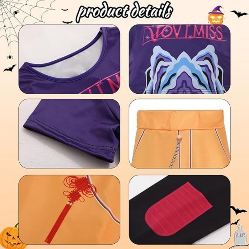 LOEL Girls Demon Singer Costume 12-13 Years Bold Design Top & Skort for Hunters Stage Dance Idol Cosplay Kids Halloween Outfit