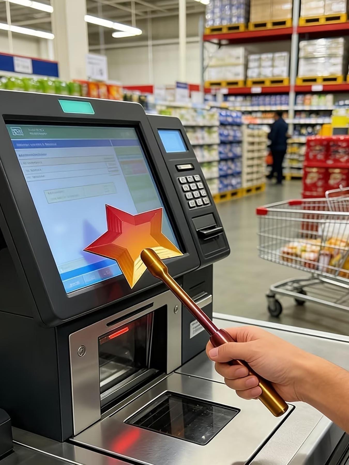 1pc 3D Printed Wand Tap to Pay, Tap to Pay Wand, Starlight Wands, Magical Star Wands Contactless Payment Card Holder, Suitable Scenarios for Card Payment，Birthday Gifts, for Family and Friends, Valentine's Day Gifts