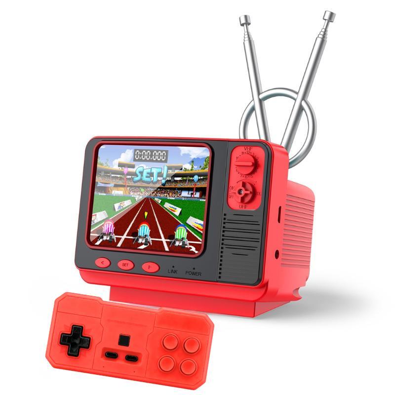 Retro Game Console with 308 Classic Games, Mini Handheld Portable TV-Style, Perfect for Nostalgia Lovers, Includes Classic Three-Color Controllers