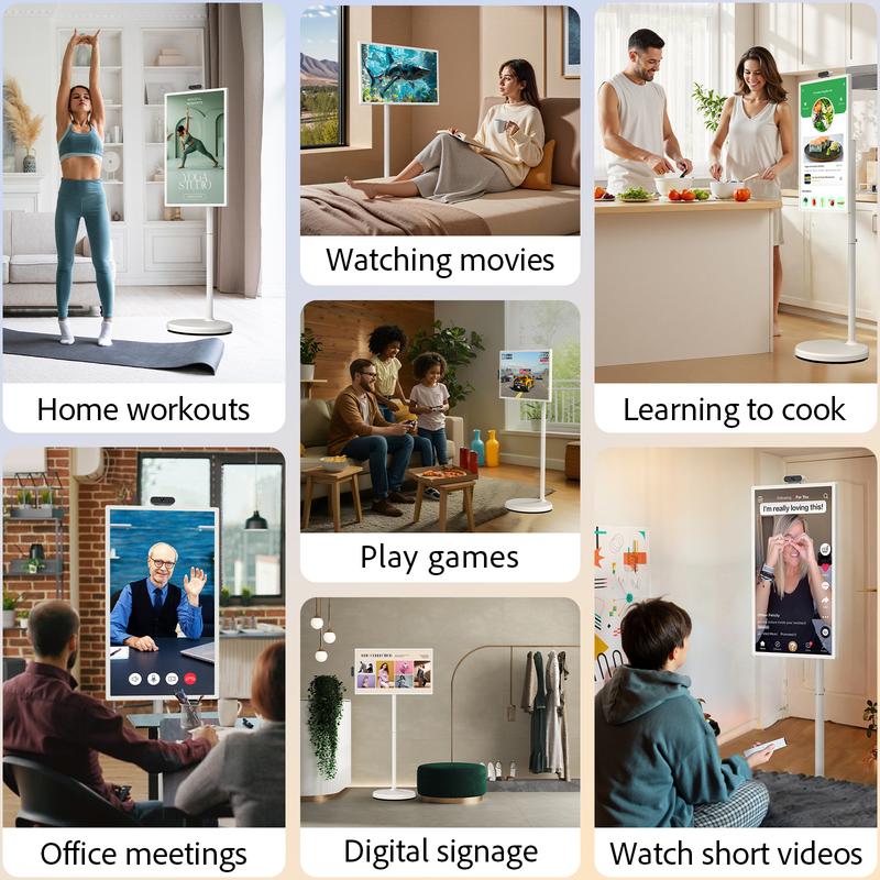 【2025 New 15000mAh Battery Upgrade】Apolosign Gen 2 Portable 32" 4K UHD Smart TV Tablet, Android 15, Touchscreen Display, 16GB RAM + 256GB Storage, WiFi 6, Voice Remote, Google Play, 6H Wireless Viewing 【2025 New 15000mAh Battery Upgrade】Apolosign Gen 2 Portable 32" 4K UHD Smart TV Tablet, Android 15, Touchscreen Display, 16GB RAM + 256GB Storage, WiFi 6, Voice Remote, Google Play, 6H Wireless Viewing