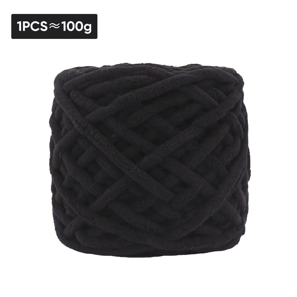 100g Thick Yarn Blanket Hand Knitted DIY Line, Soft Chenille Seat Pad Pet Nest Thread, Icelandic Scarf Hat Rod Needle Patchwork
