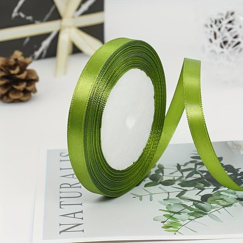 1cm Satin Ribbon Roll, DIY Craft Supplies, Wedding Gift Wrapping, Valentine's Day Decorations, Christmas Gifts, Halloween Party Decoration