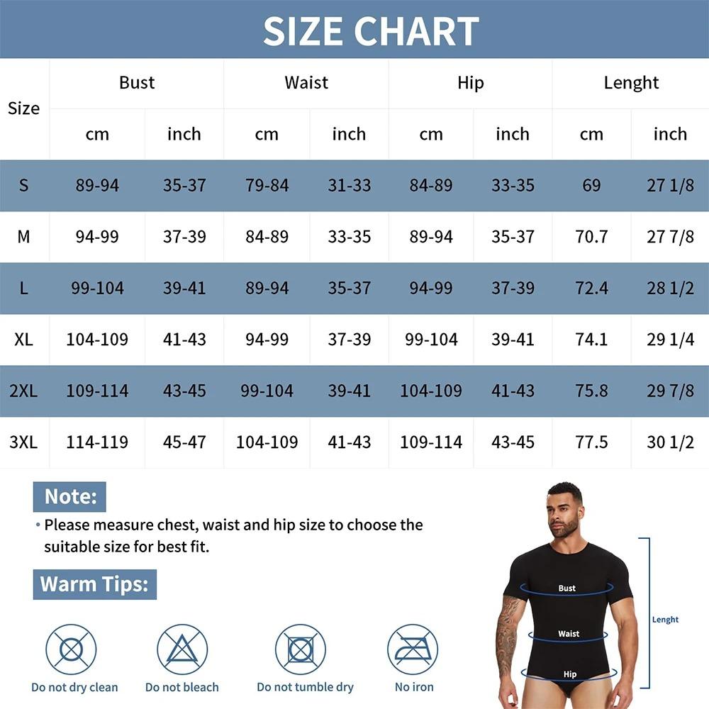 Menswear Short Sleeve Body Shaper Shapewear Bodysuits  Breathable Lightweight Black Gray Viscose Spandex Soft Stretchy Pajamas Rompers Basic Fabric Shirt Day