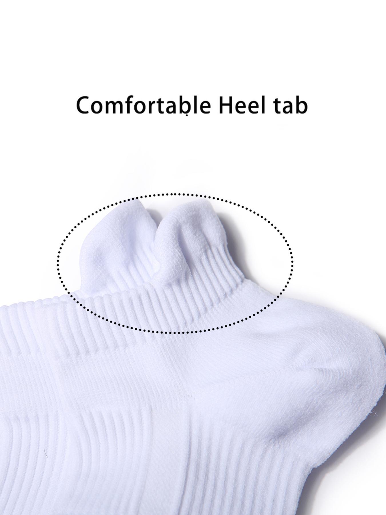 10/20Pairs Women's Compression Running Socks,  Ankle Support Sports Socks, Low Cut Cushioned Athletic Socks, Track Socks for Comfort & Performance