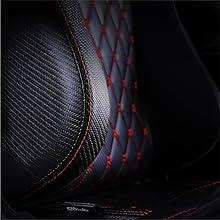 Dowinx Gaming Chair Office Chair PC Chair with Massage Lumbar Support, Racing Style PU Leather High Back Adjustable Swivel Task Chair with Footrest