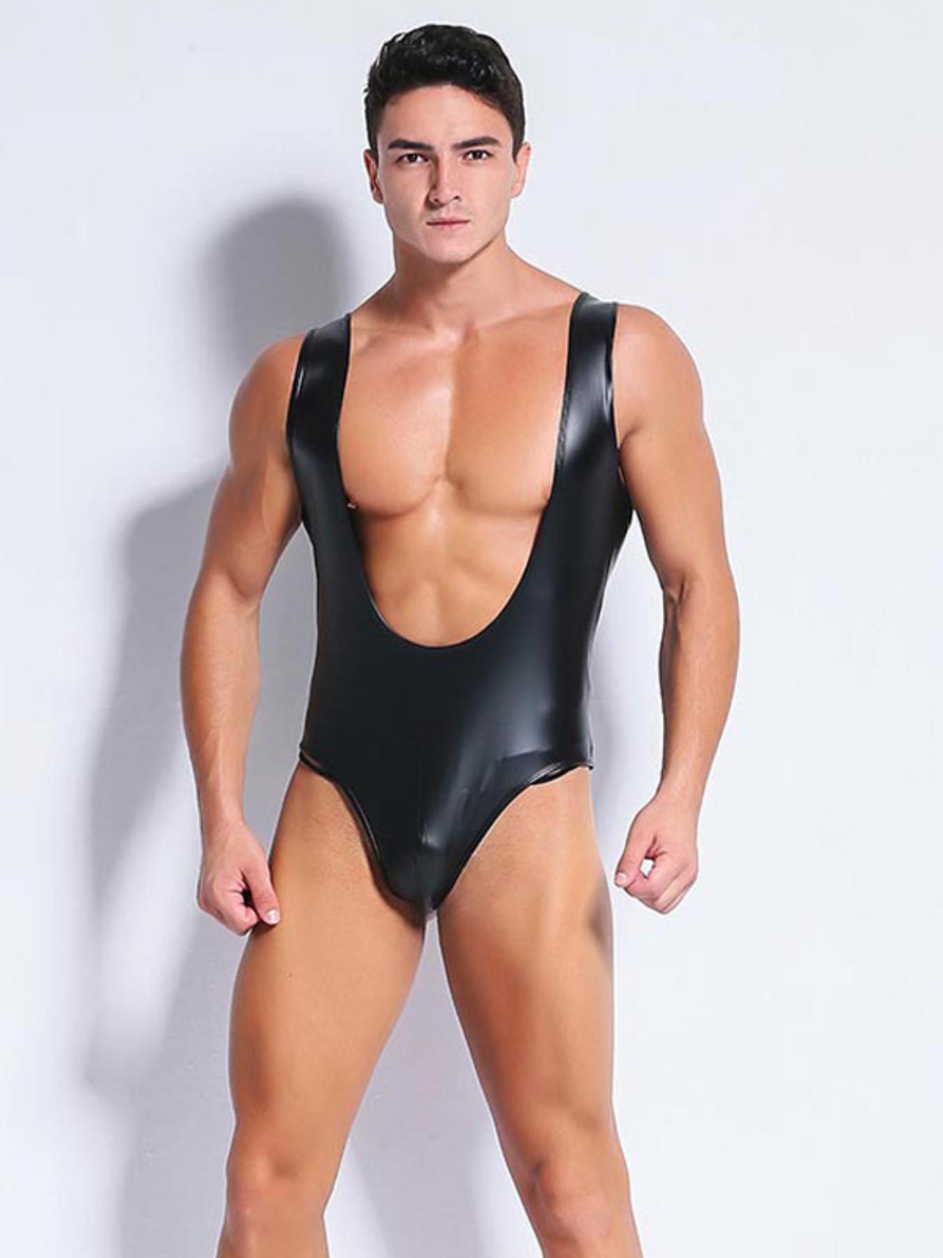 Men's Fitness Jumpsuit, Bold Performance Wear, Ideal for Workouts & Shows, Comfortable & Stylish Design, Perfect for Active Men