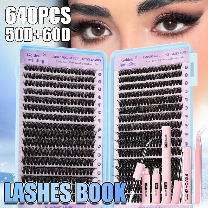 High Capacity False Eyelash Extensions Kit, D Curl Fluffy Design, Multiple Sizes Available, Ideal for Daily Use & Special Occasions, Eyelash Extensions Set