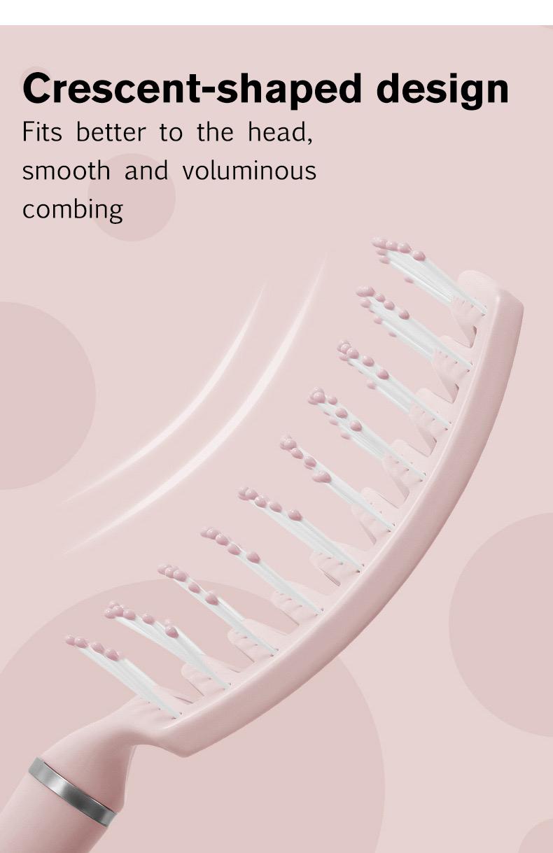 Sunny Hair Extensions for Gift,Easy to clean, Care for hair tangles,Gifts for Women Haircare Heatless christmas gift ideas Comb_Pink