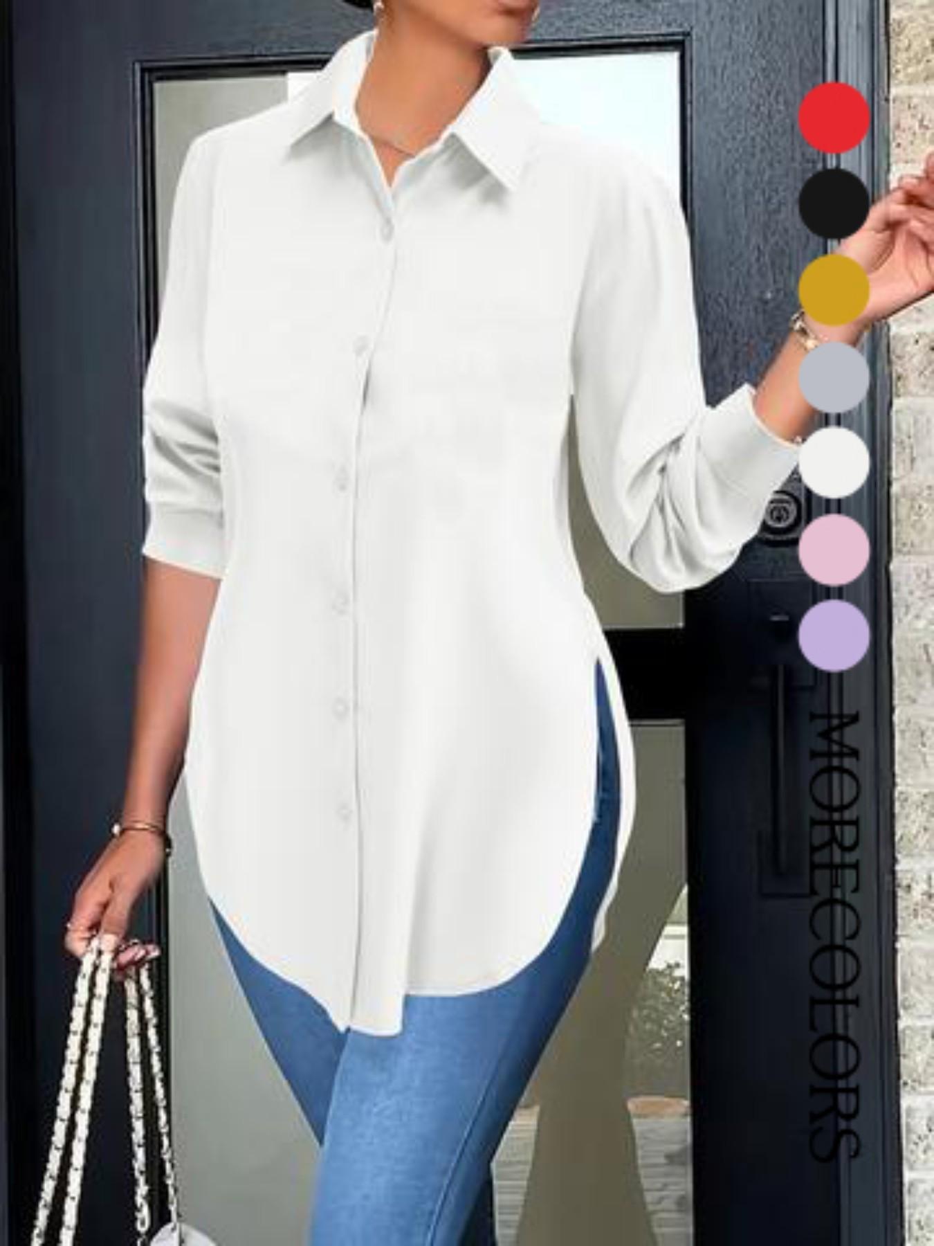 Women's casual and stylish shirt, Blouse, women's top, all-season commuting, versatile