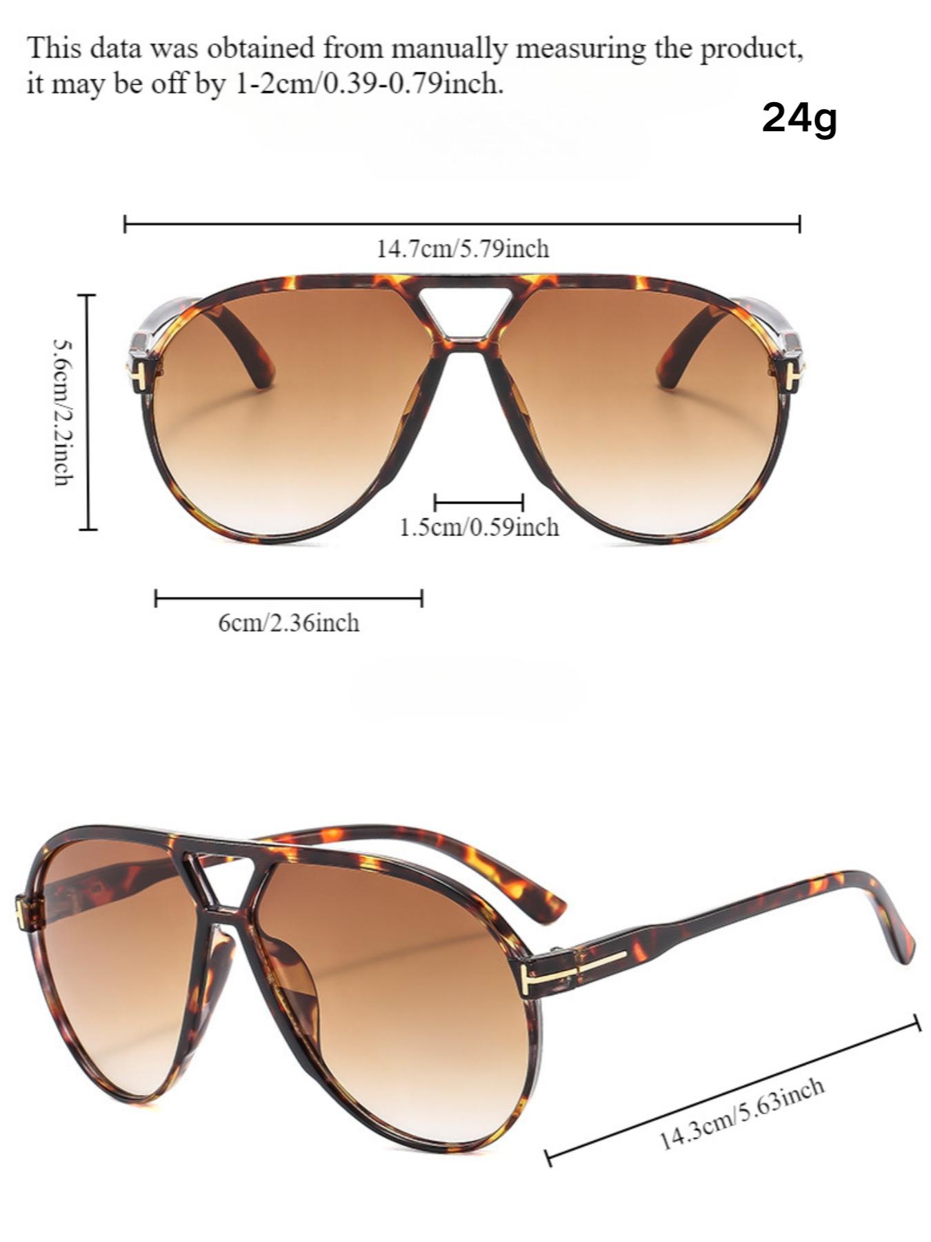 Women's Vintage Double Bridge Teardrop Aviator Glasses, Trendy   Classic Aviator Sunglasses for Everyday Use, Fashion Accessories for Outdoor Activities, Aviator Shades