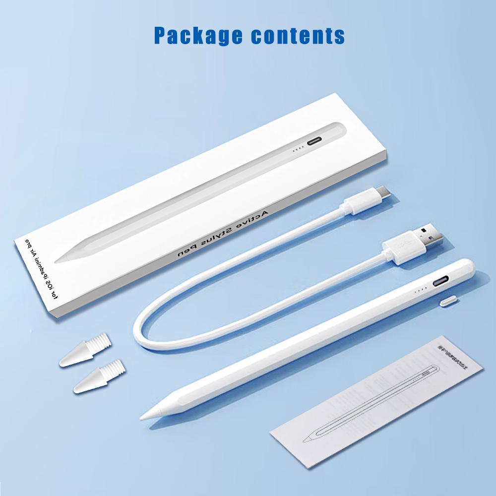 Palm Rejection Stylus Pen for Apple iPad, Compatible with iPad Air M2, Pro 13-in, Pro 12.9-in, 10th Gen, 7th-9th Gen 10.2-in