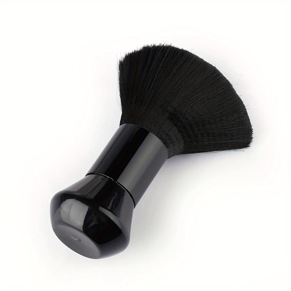Professional Barber Neck Duster Brush, Hair Cutting Sweep Brush, Salon Styling Hairbrush Tools, 1pc Black Hair Cleaning Brush for Hairdressers, Antistatic Barber Shop Neck Dusting Brush