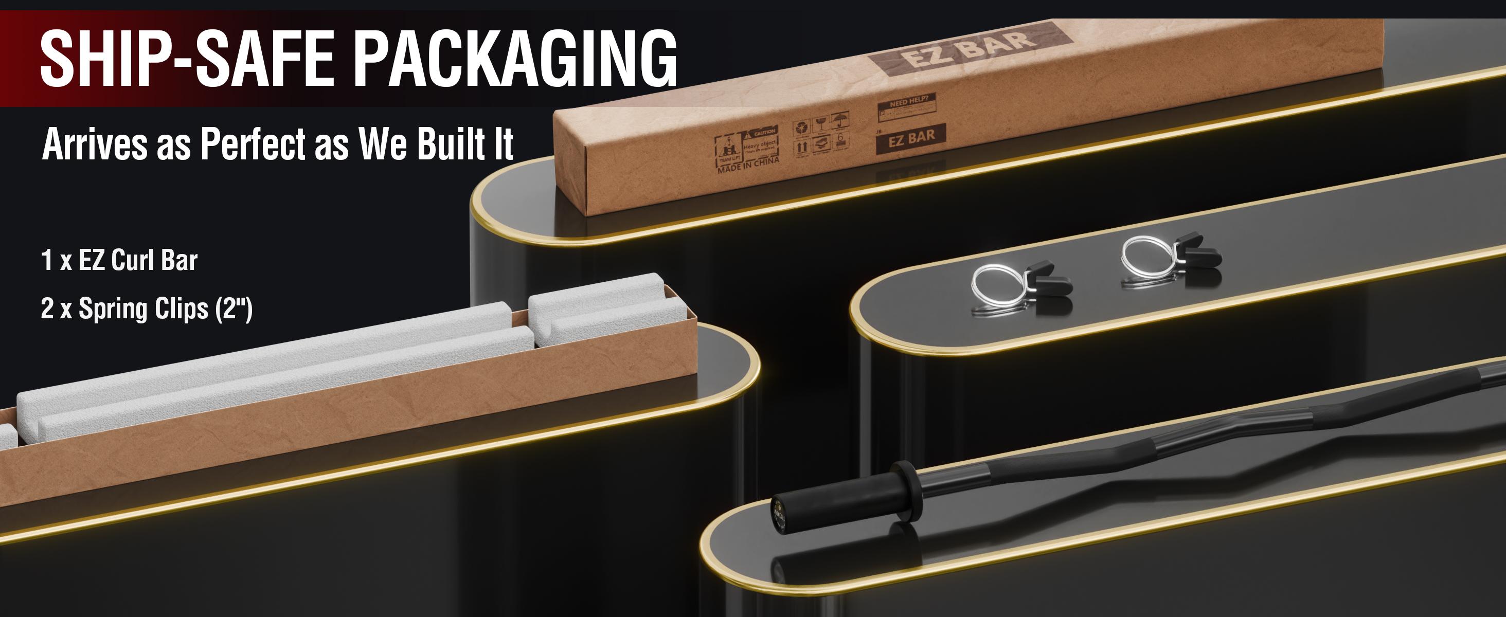 MIKOLO Olympic EZ Curl Bar 47" – 700LB Capacity, 2" Barbell for Biceps & Triceps, Knurled Grip, Wrist-Friendly Design adjustable Muscle Training Equipment Home Gym Equipment Weightlifting BeltMIKOLO Black SpringStatements