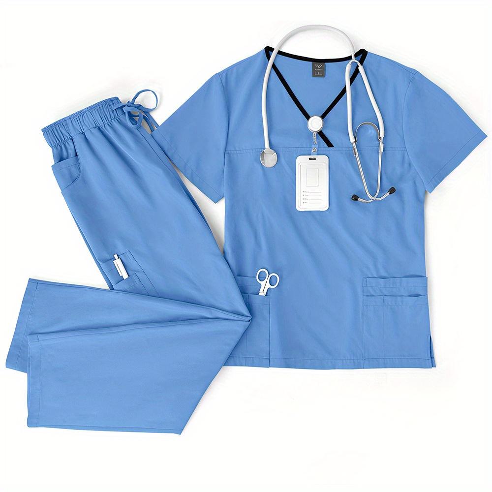 Thin Quick-drying Nursing Home Uniform Female Work Clothes Set Spa Beauty Salon Short-sleeved Trousers Hand Washing Clothes Set