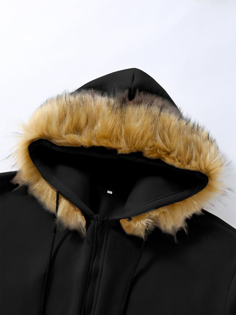 Unisex Y2K SaintTears with a print of Jesus wearing a crown of thorns Hooded Jacket, Fleece Lined, Zipper Design, Street Fashion, Warm and Stylish, Outdoor and Daily,Couple outfits, warm clothing, gothic style, Y2K style Wear