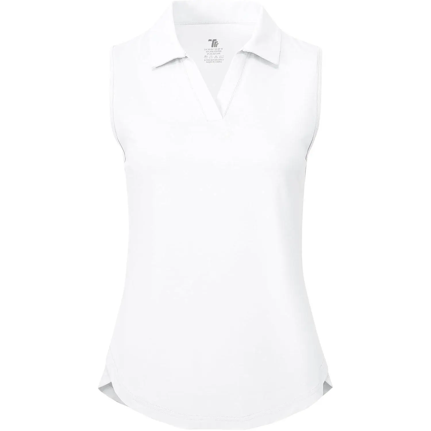 Women's Sleeveless Golf Polo Shirts Collared V Neck Tennis Tank Tops UPF 50+ Quick Dry Lightweight