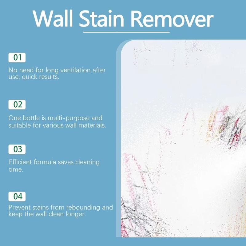Jaysuing Wall Stain Remover, Stain Treater Spray, Water Marks Cleaner for Bathroom & Kitchen Walls, Effective Mold Cleaning Solution for Home Use, Cleaner Liquid
