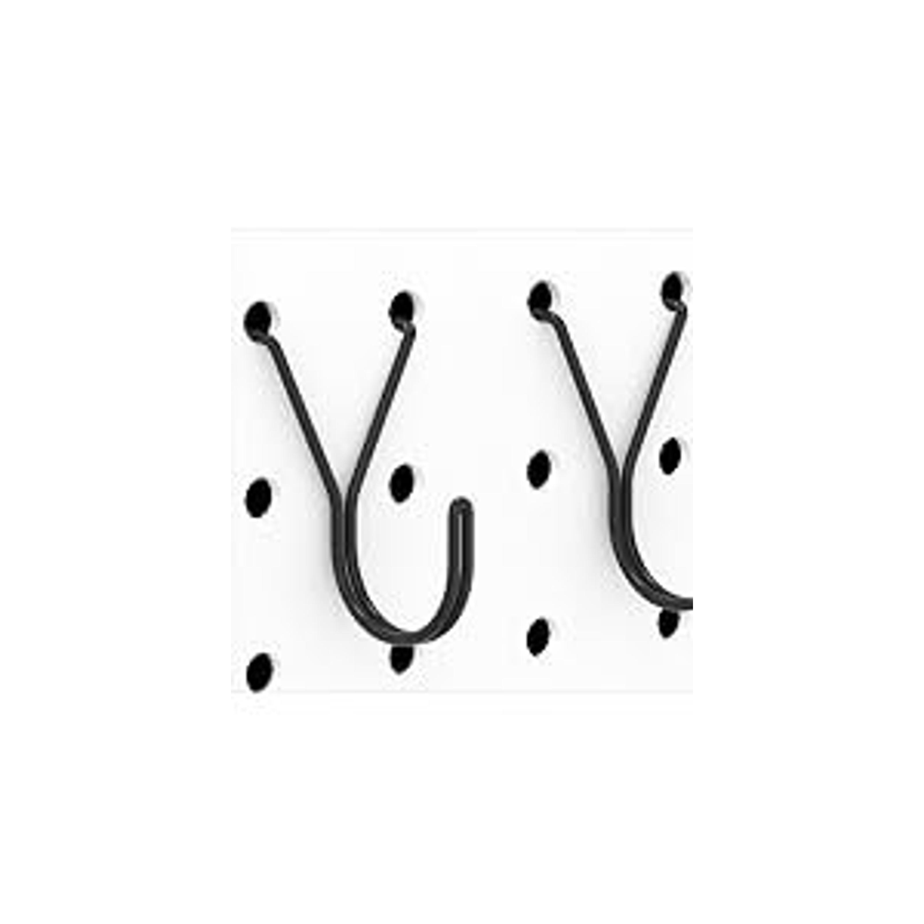 40 Pack Pegboard Hooks J-Hook – 1 Inch Black J Hooks for Pegboard – Heavy Duty Peg Board Hooks for Hanging Jewelry, Keys, Retail Items & Small Tools – Fits 1/8” & 3/16” Pegboards