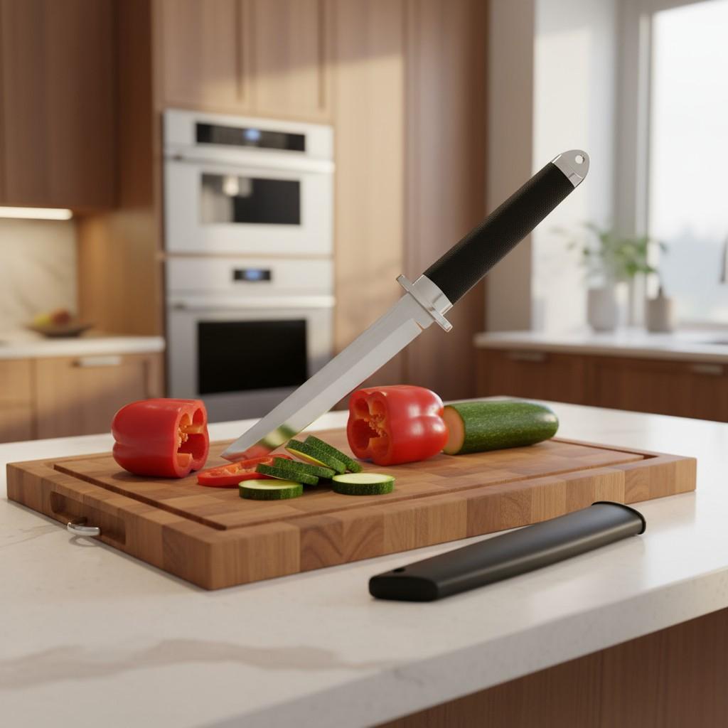 1/2 set of professional kitchen knives, Special kitchen knives with multi-functional features, Japanese-style kitchen knives with straight and fixed blades, Stainless steel, Japanese chef knives, fruit knives, Cutting