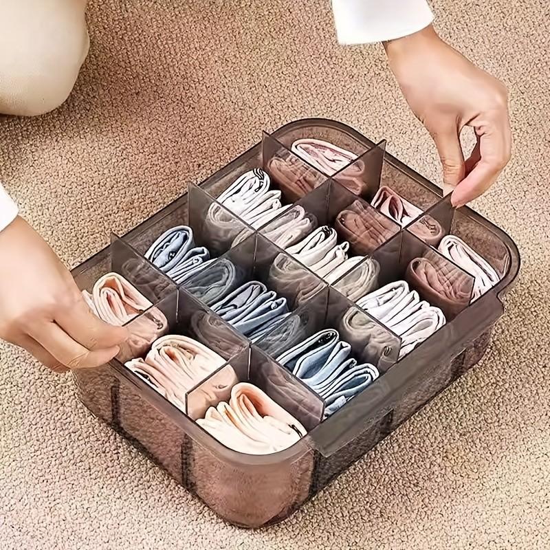 Under Desk Hidden Storage Drawer Organizer, Sliding Dividers and Adjustable Shelves, Multi-Functional Slide-Out Storage Box for Home Office Organization