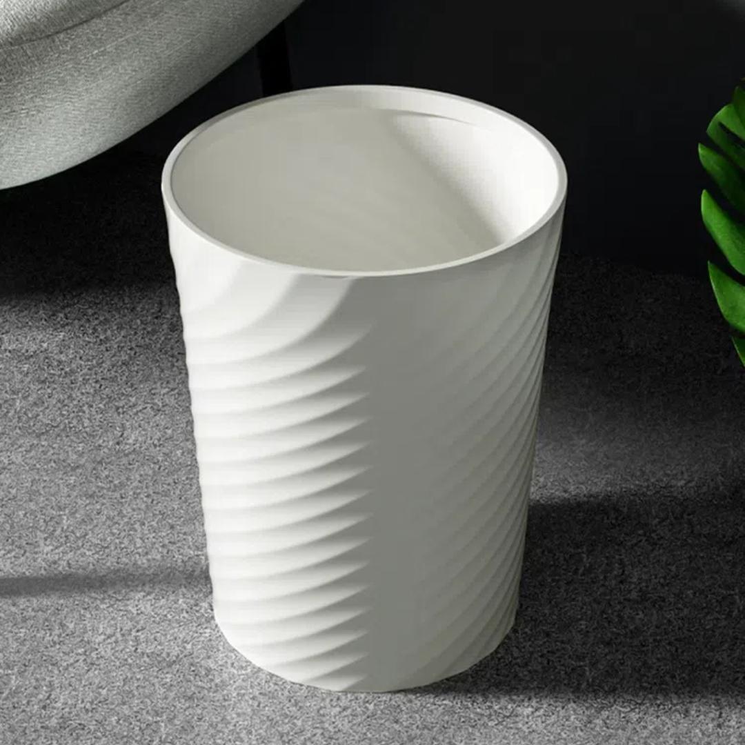 Plastic Small Smooth Home Trash Can Basket Bin, Ideal for Bathroom Laundry Room Kitchen Office Room Dormitory Garbage Container