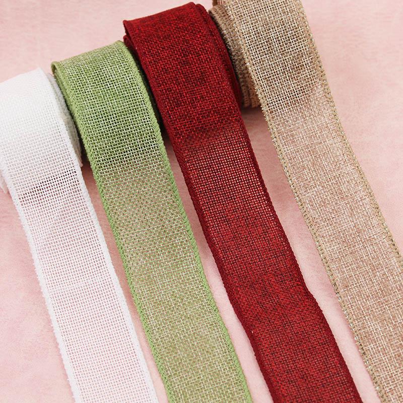 Hemp Ribbon for Large Bows and Wreaths, Imitation Hemp Ribbon, 4cm Width, 5m Length, Perfect for Christmas Tree Decor, Gift Wrapping, Tie Bands