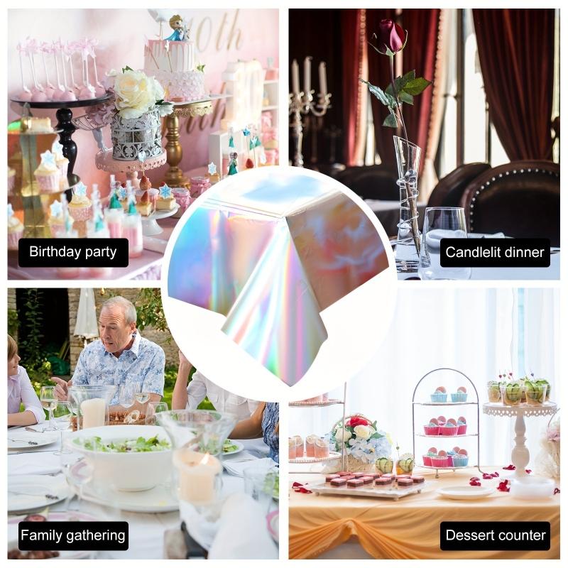 Tablecloth, disposable rainbow tablecloth, rectangular tablecloth, birthday party, bachelor party, wedding, rainbow party decoration