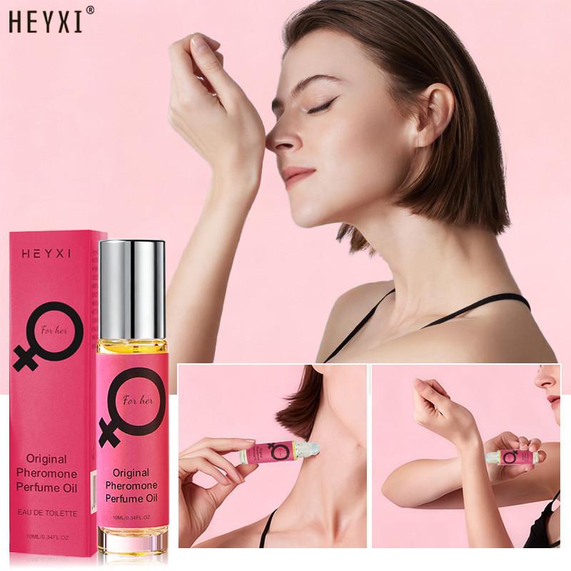 Men's Pheromone Rollerball Perfume, Long-Lasting Cedar and Woody Scent, Elegant, Ideal for Dates, Parties, Holidays, Gift