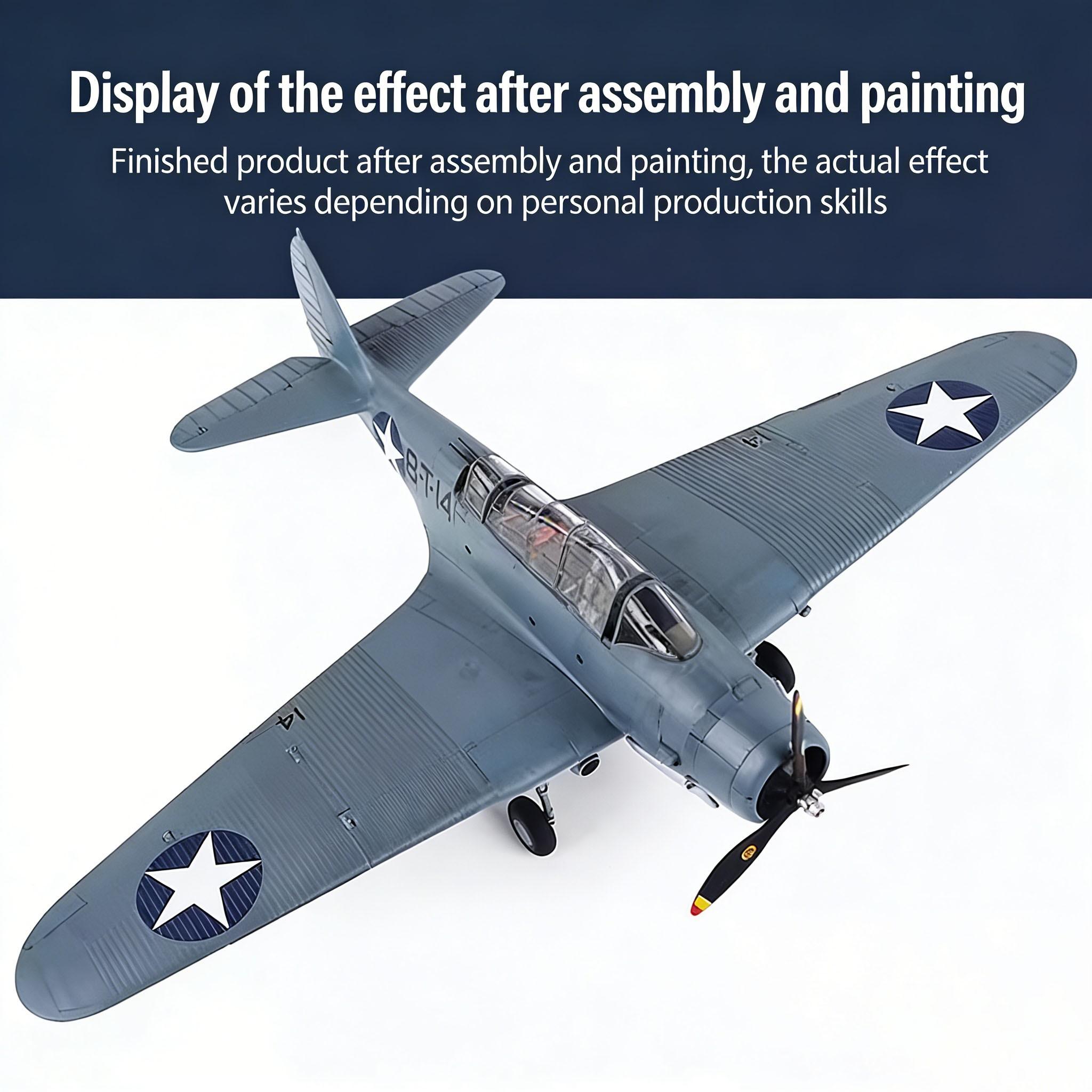 Greatwall 1/48 Scale Model Kit, L4807 Devastator Douglas Tbd-1 Vt-8 at Midway 1942, Detailed Wwii Aircraft Hobby Model