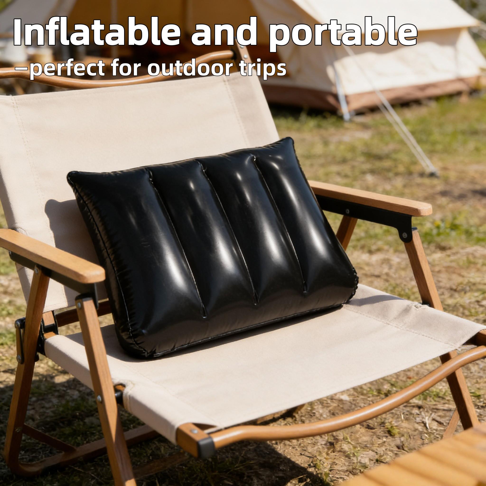 Inflatable Cushion PVC Material, Home Decor Sofa Lumbar Pillow, Portable Travel Air Pillow, Office School Use