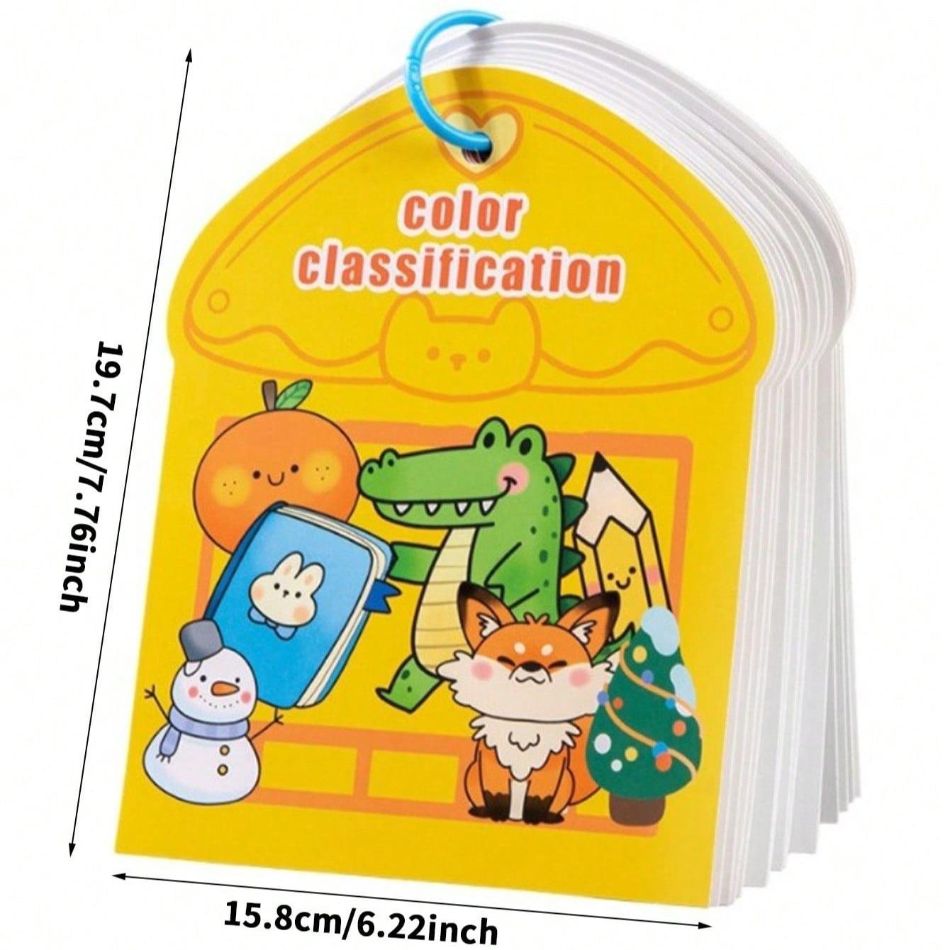 Interactive Magic Sticker Book, 48 Items & 6 Scene Cards, Reusable Sensory Toys, Improves Focus & Sensory Development