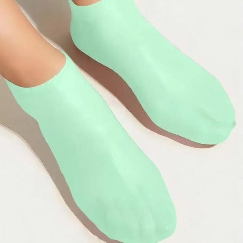 Silicone Foot Care Socks for Dry Feet and Cracked Heels, Softening Rough Skin, Elastic Fit, Moisturizing, Prevents Cracks, Beach Socks