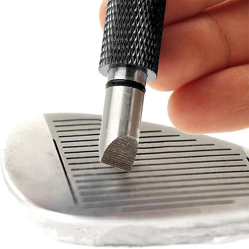 Golf Groove Sharpener, Golf Club Groove Sharpener, Groove Sharpening Tool, Suitable for U & V-Grooves, Golf Accessories