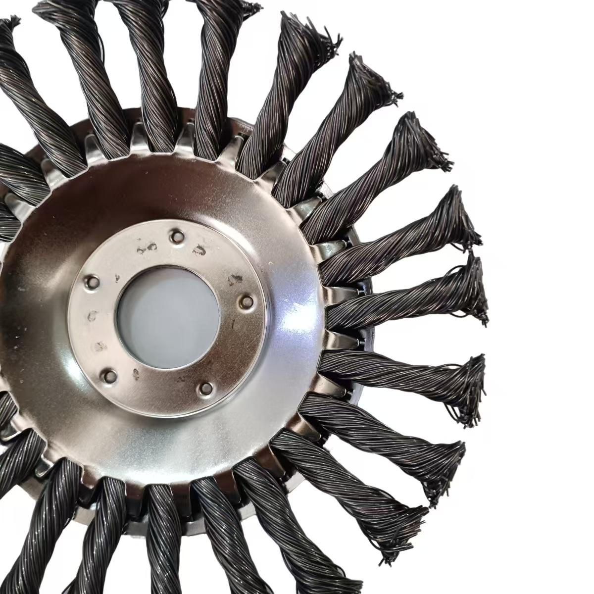 Small Lithium Battery Weed Wiper Brush, Universal Garden Grass Cutter, Fits 6-10 Inch Trimmer Blades, Rotating Steel Wire Weed Whacker Head