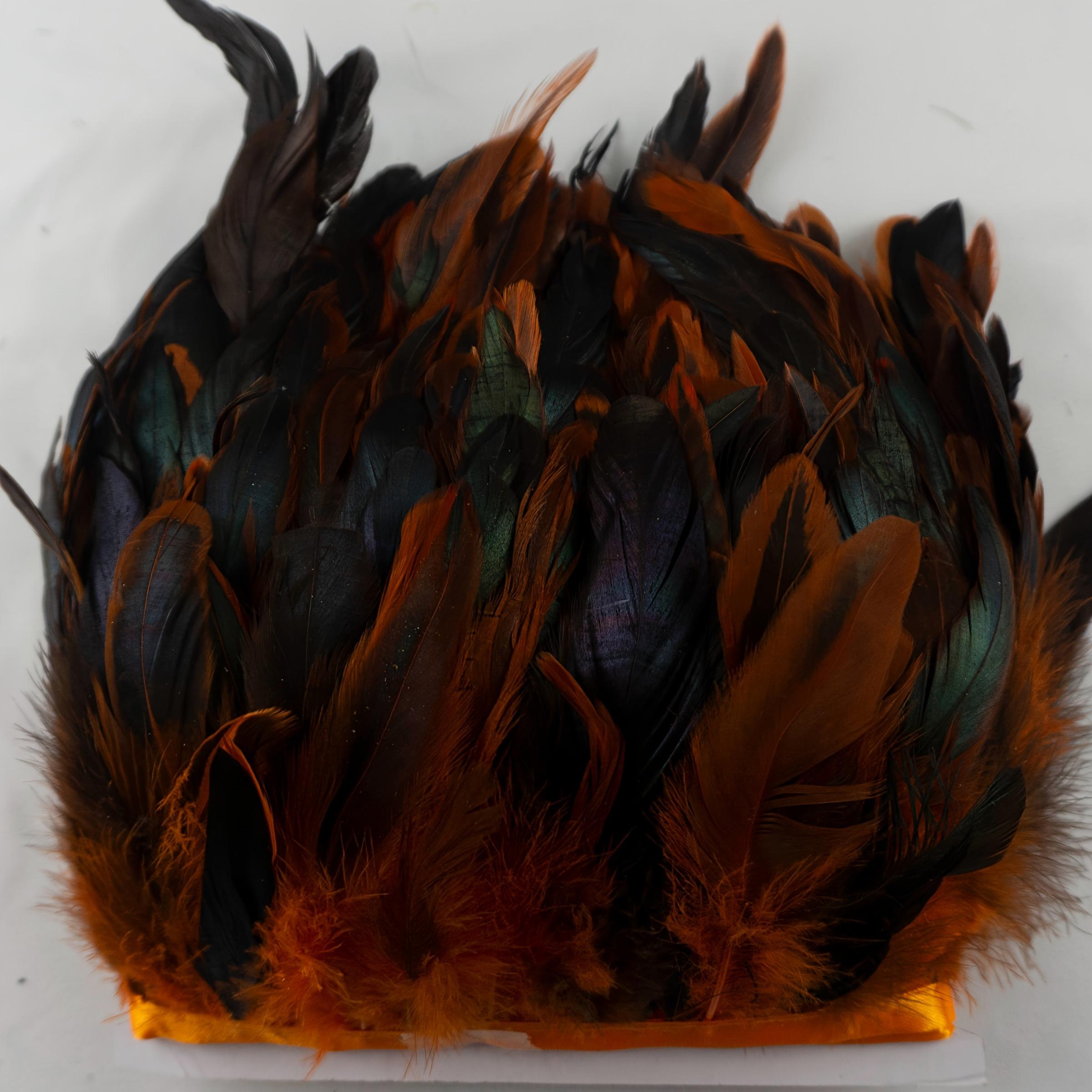 1.05m Colorful Artificial Rooster Tail Feathers for Wedding Stage Decoration DIY Handmade Skirt Edge Clothing Accessories