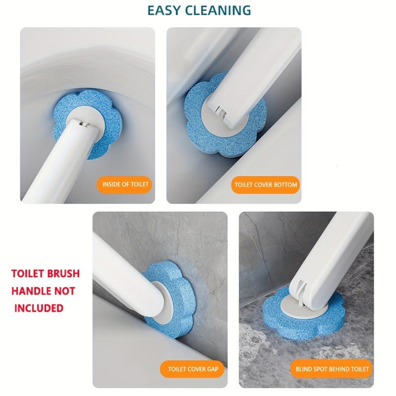 Pack of 18, disposable toilet brush head refills, replaceable toilet cleaning brush heads, dead-angle-free cleaning, bathroom cleaning brush heads, cleaning supplies, cleaning accessories