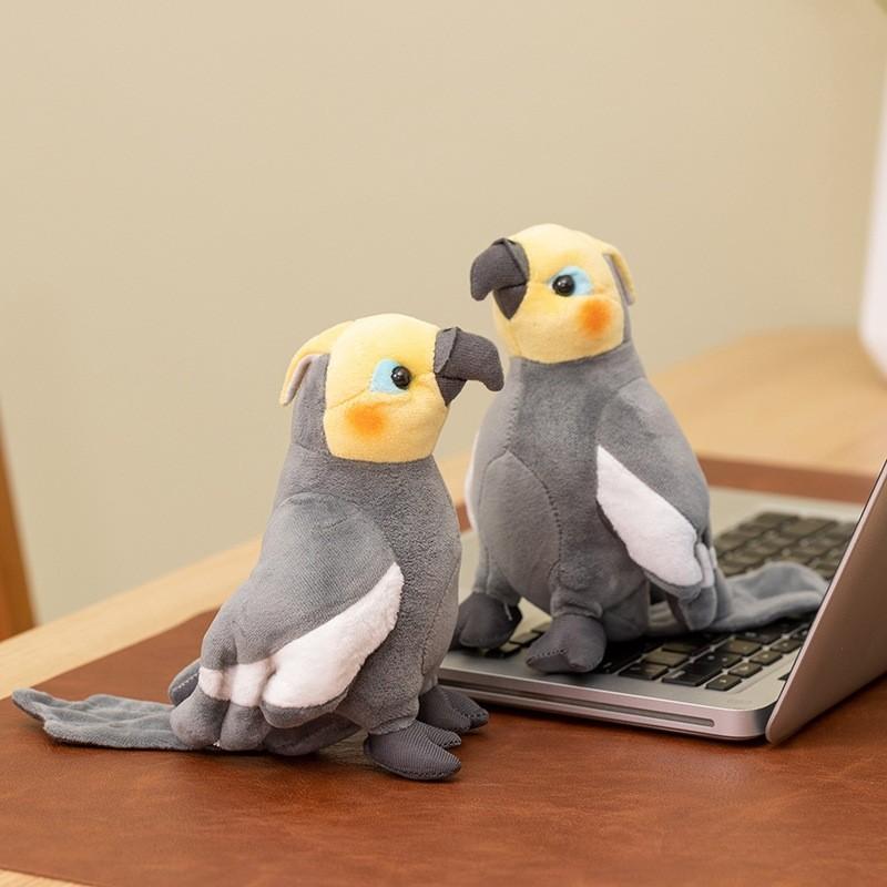 Realistic Parrot Plush Toy, Zoo Memorial Gift, Soft Stuffed Animal Companion, Play Doll, Perfect Present for Kids