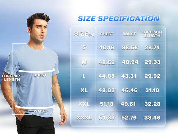 GEMYSE Men's Athletic Short Sleeve Shirt Quick Dry Moisture Wicking T-Shirts UPF 50+ Tee Tops for Gym Workout Activewear