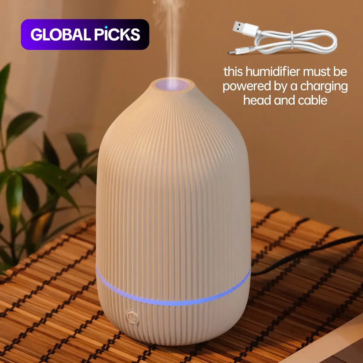 USB Powered Portable Ultrasonic Scent Humidifier, Aromatherapy Humidifier, 7 Color LED Mood Lights Aroma Diffuser, Home Office Desk Essential Oil Diffuser, USB Humidifier Machine, Humidifier For Home, Desktop Room Humidifier #GLOBAL PICKS