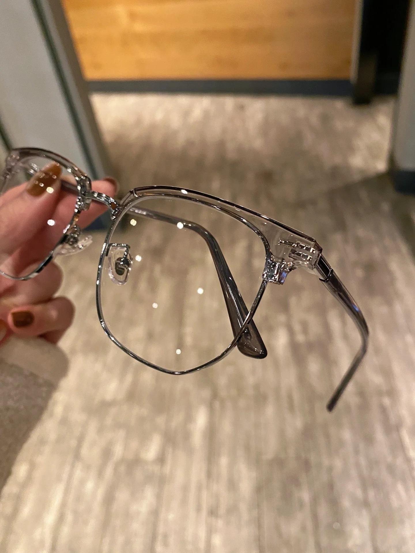 Frozen Series Blue Light Blocking Glasses Retro Clear View for Eye Protection Computer Vision Glasses Men Women Computer Gaming Glasses Rectangle TR90 Frame Anti Eyestrain UV 400 Stylish Lentes Classic Summer Eyewear - Eyeglasses Set