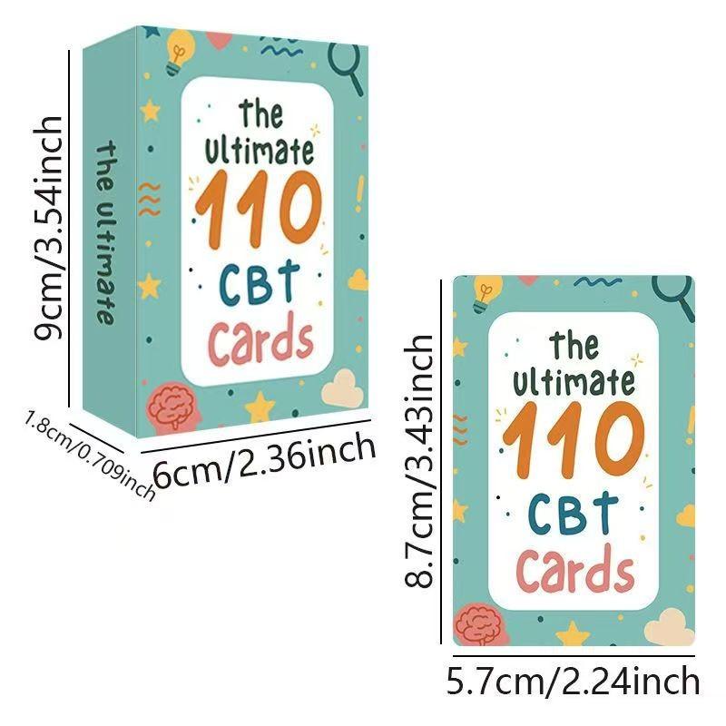 Ultimate 110-Piece Portable Note Cards, Multi-Function Study Flashcards for Journaling & Word Learning, Blank Write-On Loose-Leaf Cards