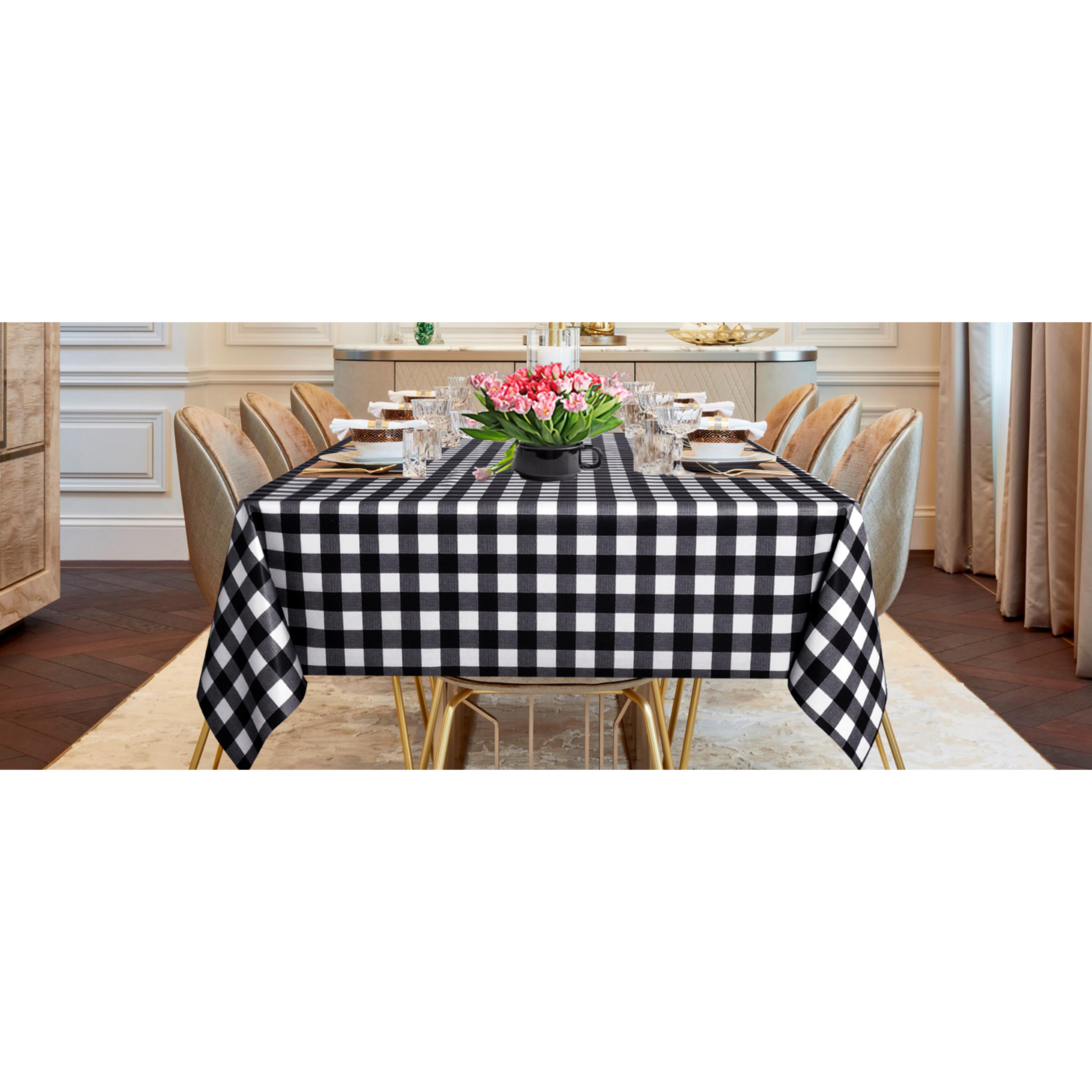 Clear Plastic 100% Waterproof Tablecloth - 54 x 78 Inch - Vinyl PVC Rectangle Table Cloth Protector Oil Spill Proof Wipe Clean Table Cover for Dining Tables, Parties & Camping, Crystal Clear
